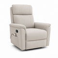 Elektrischer Relaxsessel Fernsehsessel Beige Polyester mit Armlehnen 83 x 96 x 105 cm
