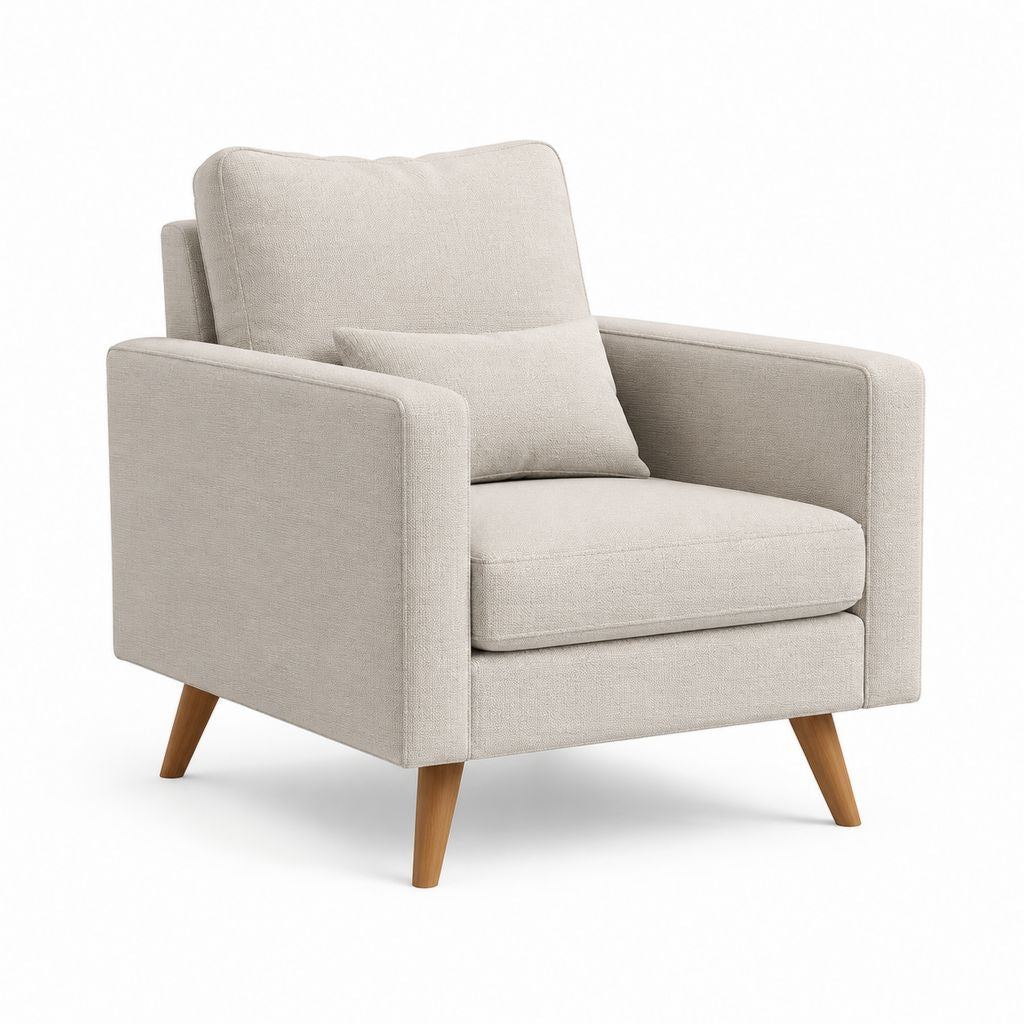 Polstersessel Beige Polyester Rechteckig 82 x 86 x 88 cm